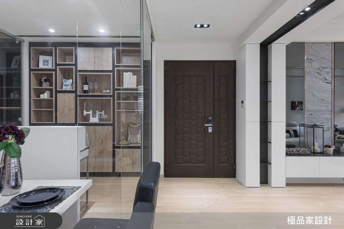 30坪新成屋(5年以下)＿現代風玄關客廳餐廳書房工作區案例圖片＿極品家設計＿極品家_11之1