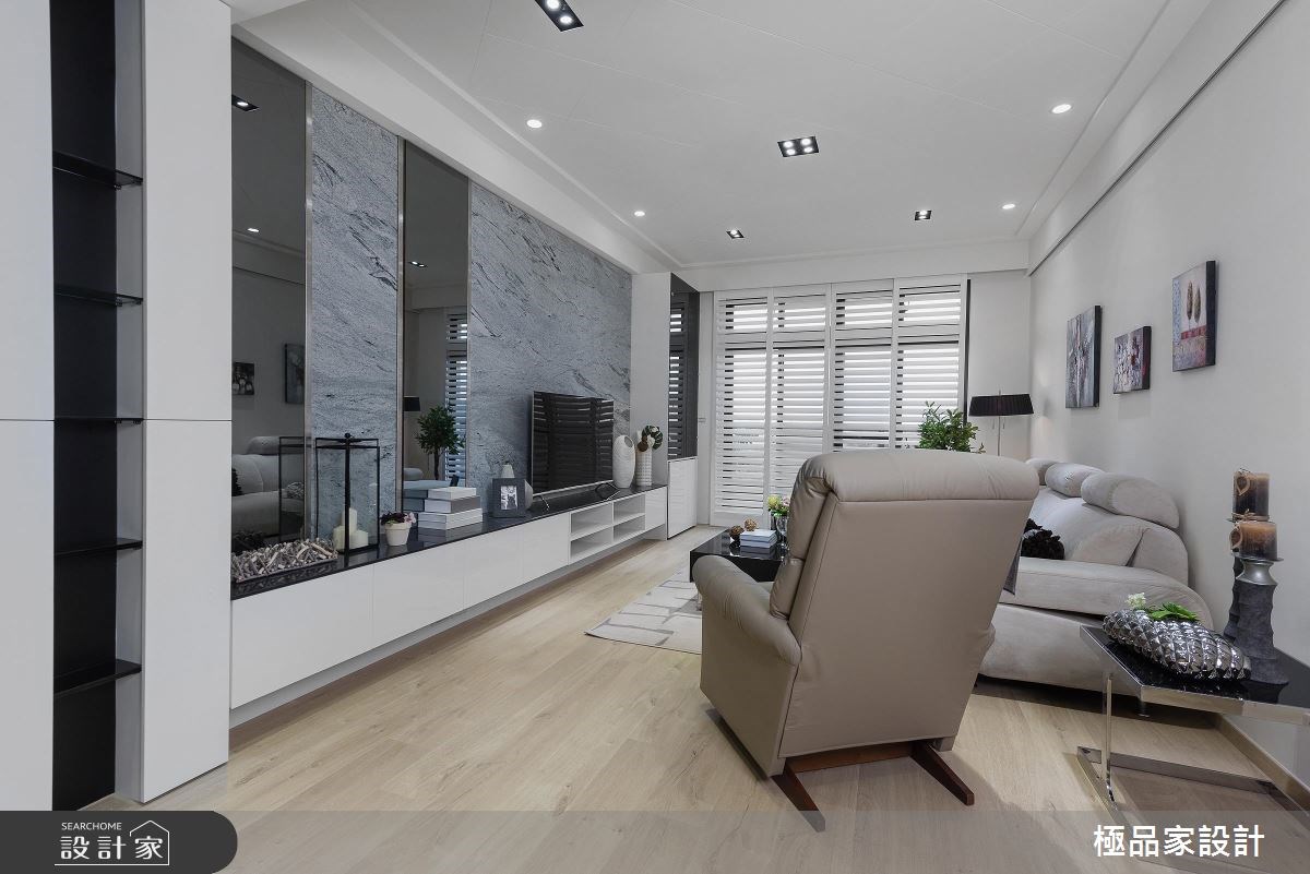 30坪新成屋(5年以下)＿現代風客廳案例圖片＿極品家設計＿極品家_11之2