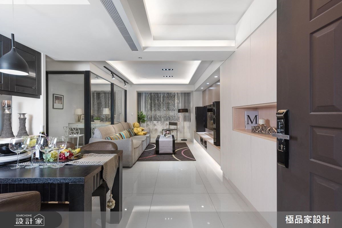 25坪老屋(16~30年)＿混搭風客廳餐廳書房工作區案例圖片＿極品家設計＿極品家_12之1