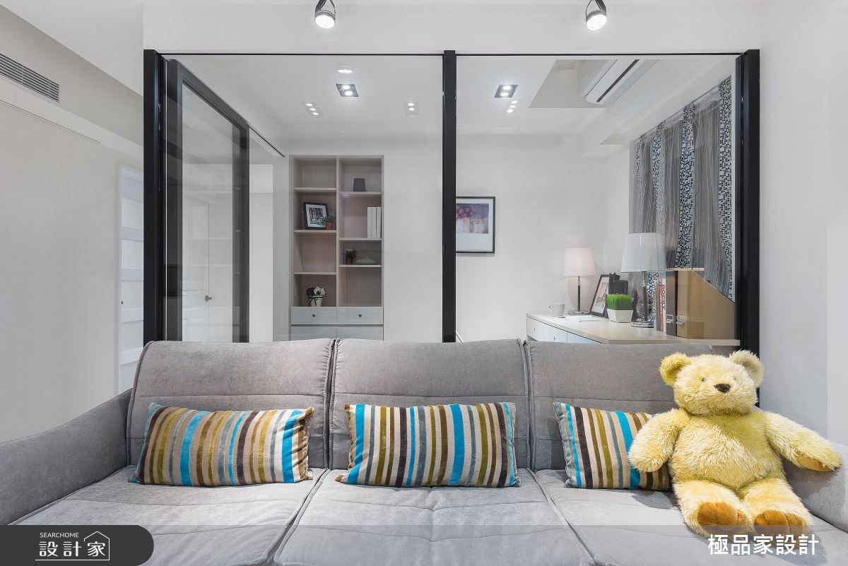 25坪老屋(16~30年)＿混搭風客廳書房工作區案例圖片＿極品家設計＿極品家_12之5