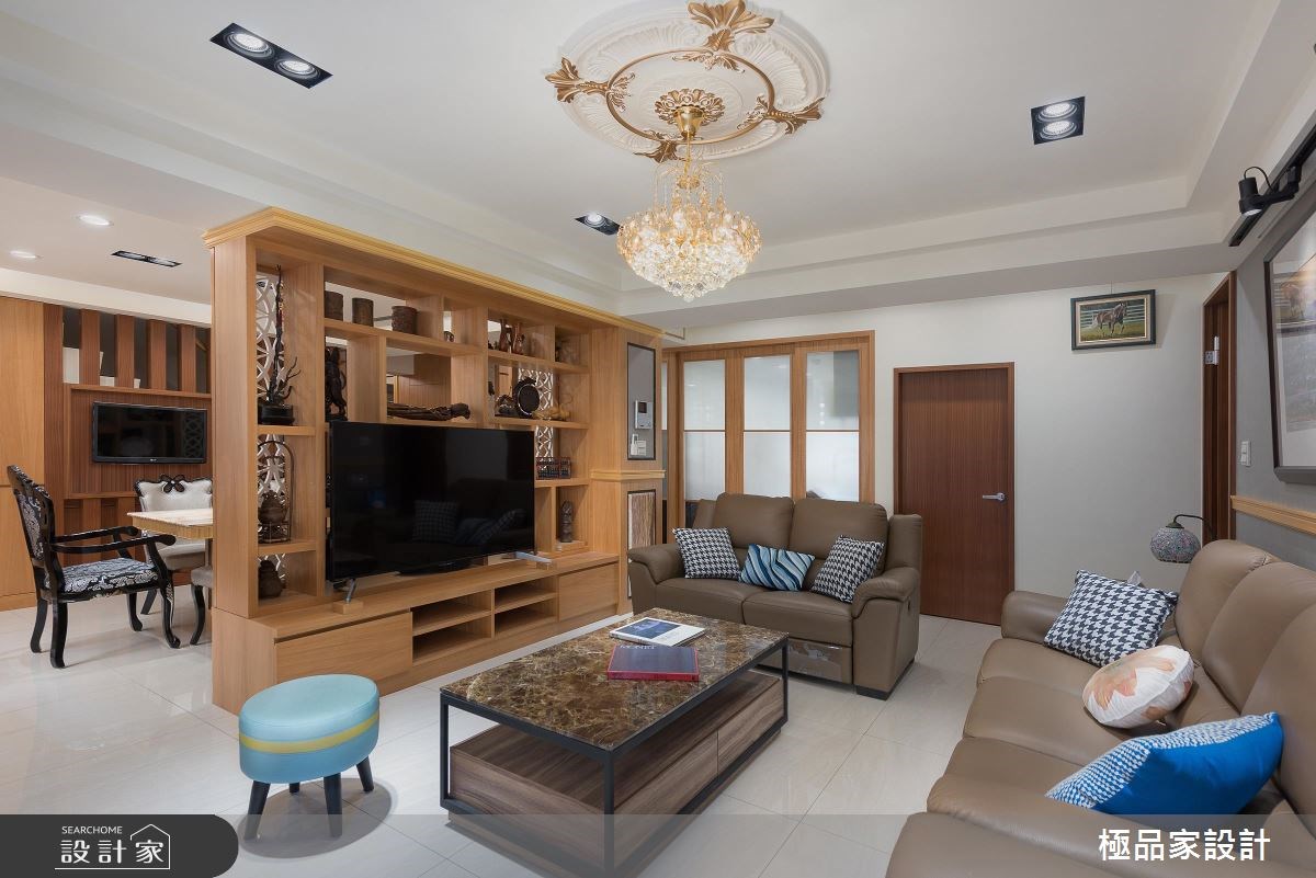 40坪老屋(16~30年)＿新中式風客廳餐廳案例圖片＿極品家設計＿極品家_13之3