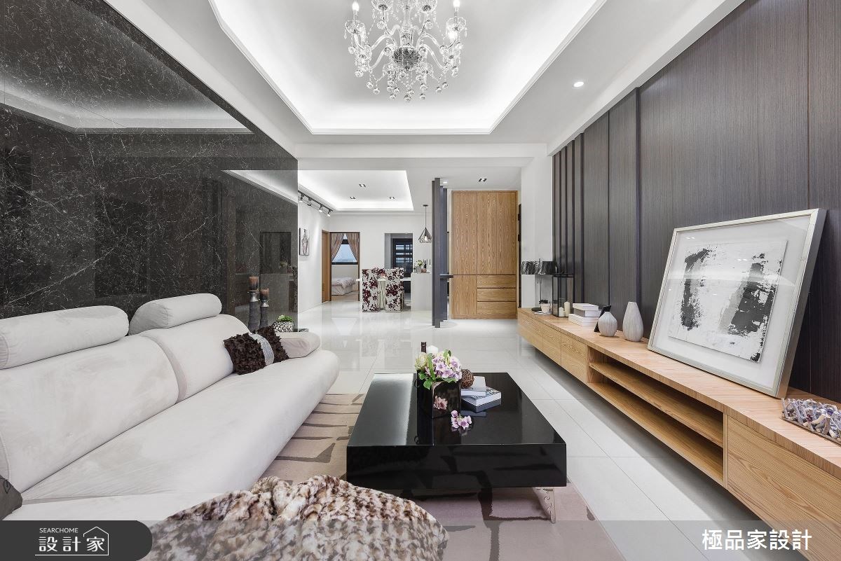 30坪新成屋(5年以下)＿休閒風玄關客廳案例圖片＿極品家設計＿極品家_14之2