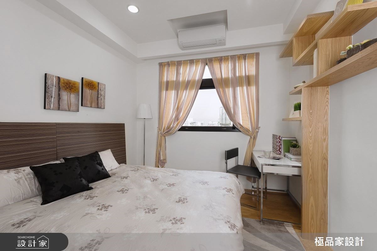30坪新成屋(5年以下)＿休閒風臥室案例圖片＿極品家設計＿極品家_14之5