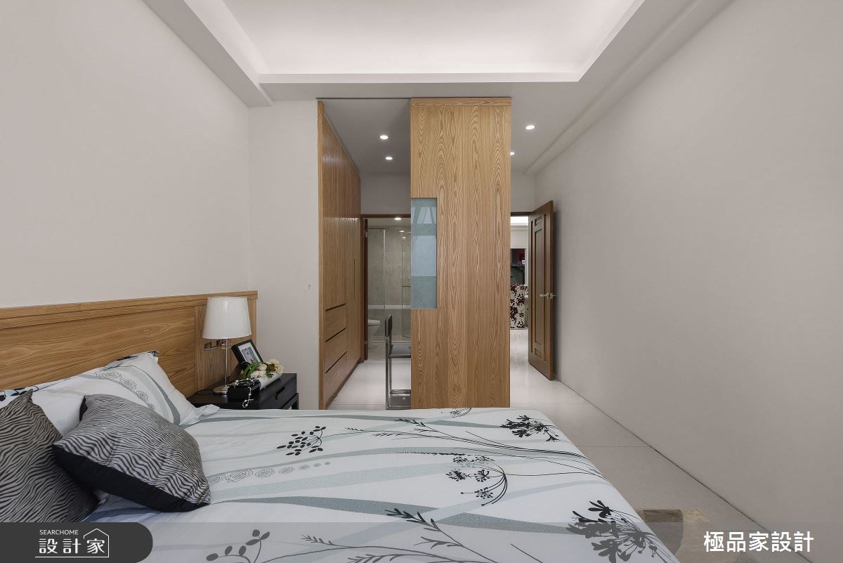 30坪新成屋(5年以下)＿休閒風臥室更衣間浴室案例圖片＿極品家設計＿極品家_14之9