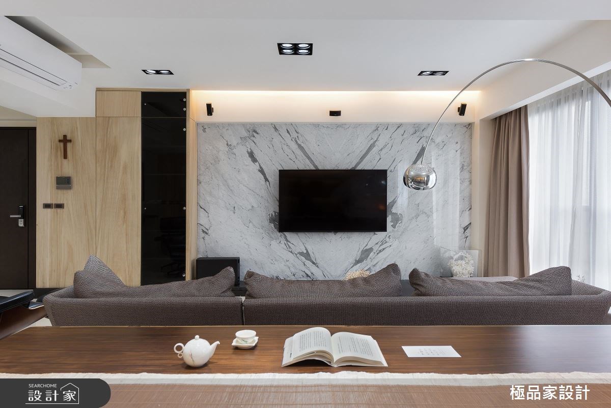 60坪新成屋(5年以下)＿簡約風客廳餐廳工作區案例圖片＿極品家設計＿極品家_15之7