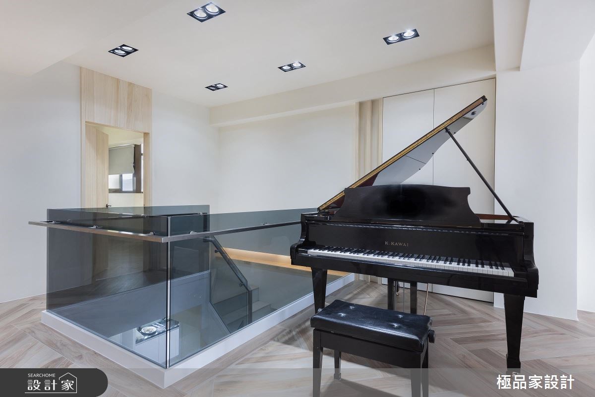 60坪新成屋(5年以下)＿簡約風樓梯案例圖片＿極品家設計＿極品家_15之11