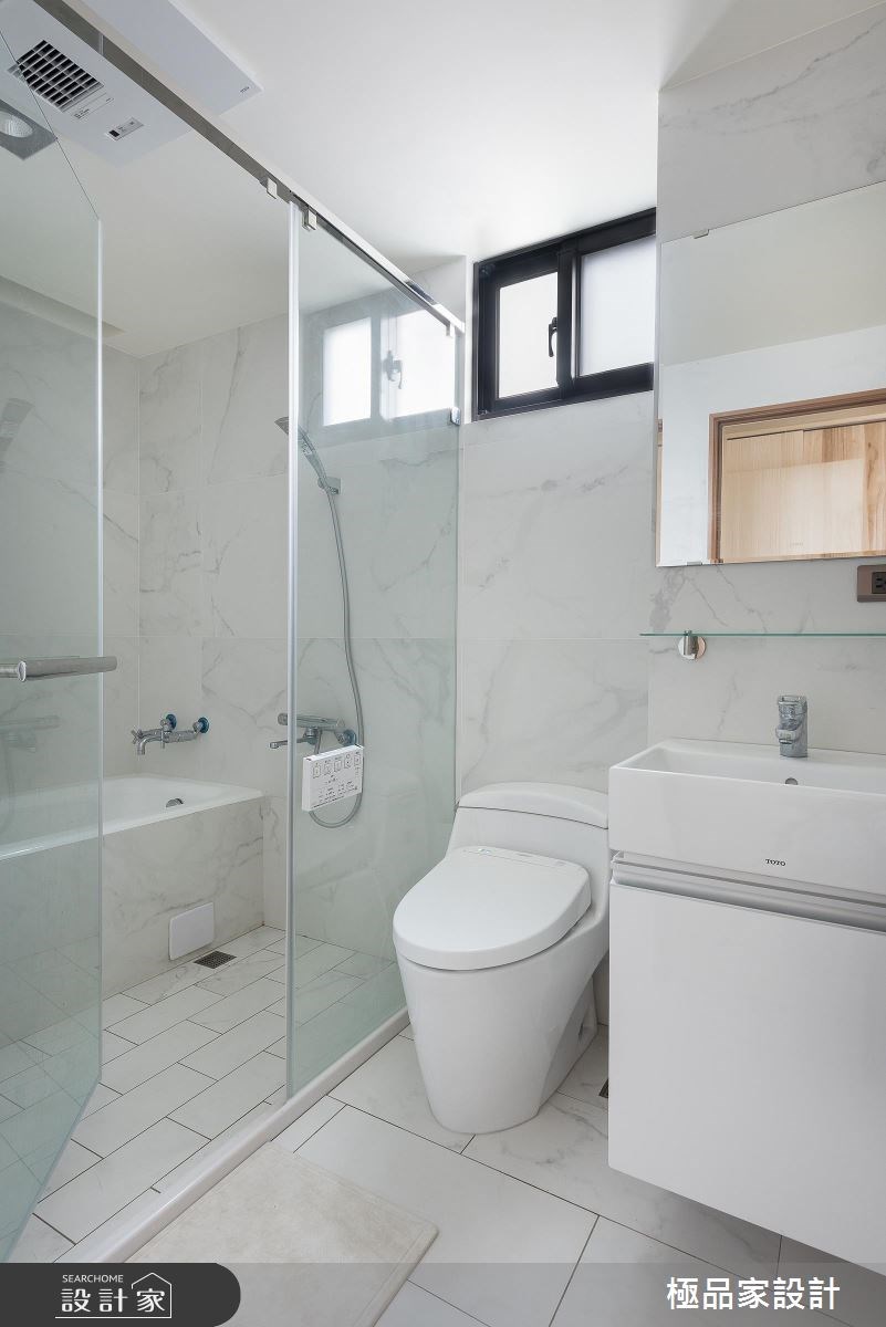 60坪新成屋(5年以下)＿簡約風浴室案例圖片＿極品家設計＿極品家_15之15