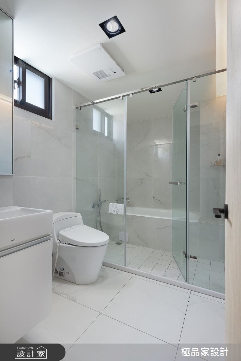 60坪新成屋(5年以下)＿簡約風浴室案例圖片＿極品家設計＿極品家_15之20