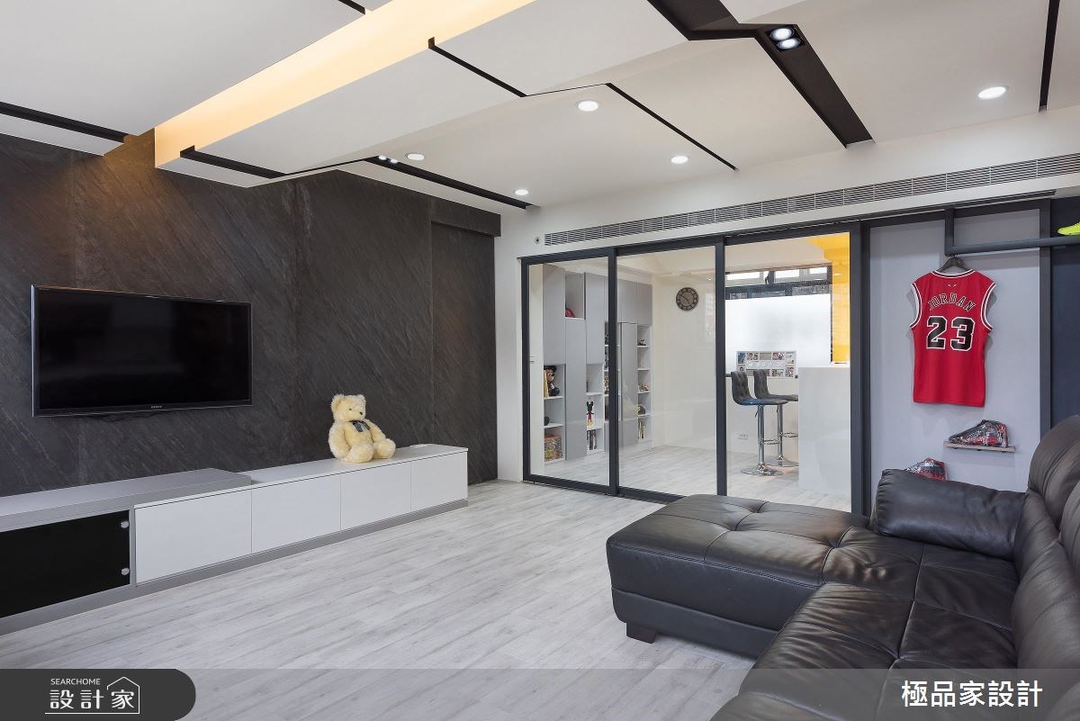 40坪老屋(16~30年)＿現代風客廳案例圖片＿極品家設計＿極品家_16之3