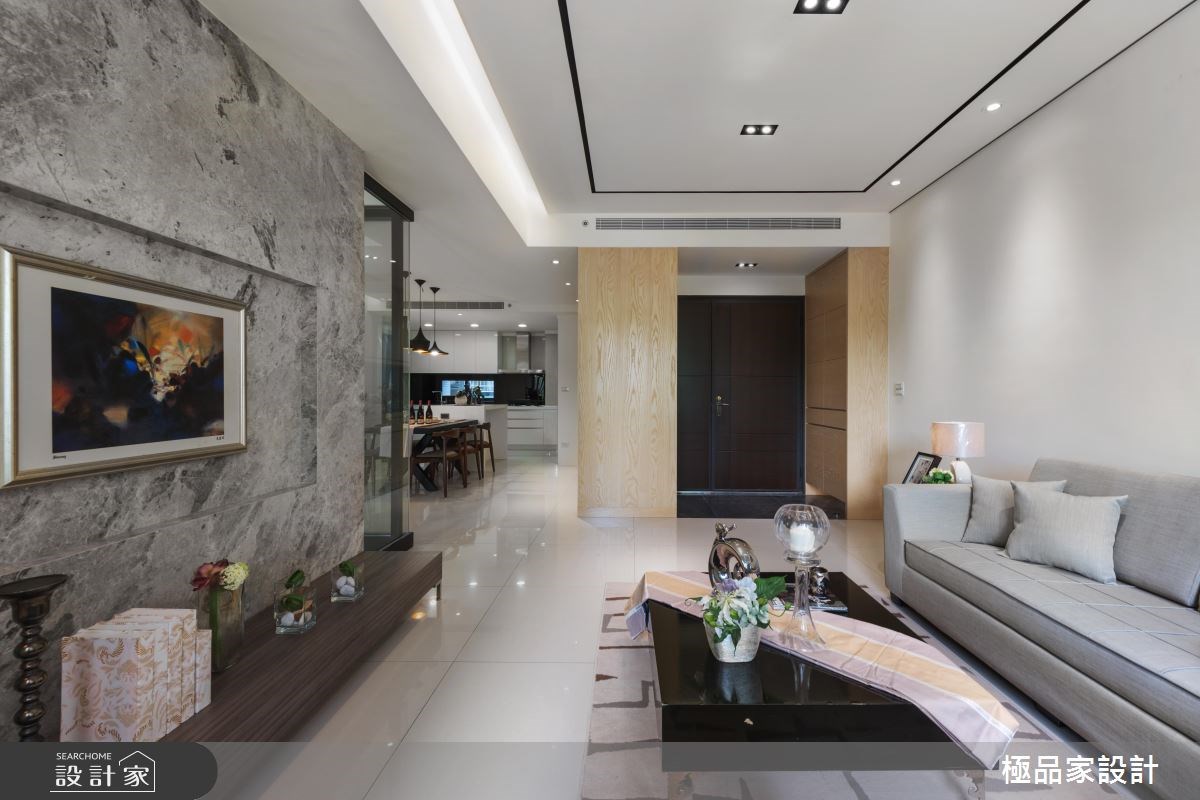 40坪新成屋(5年以下)＿現代風玄關客廳案例圖片＿極品家設計＿極品家_17之1
