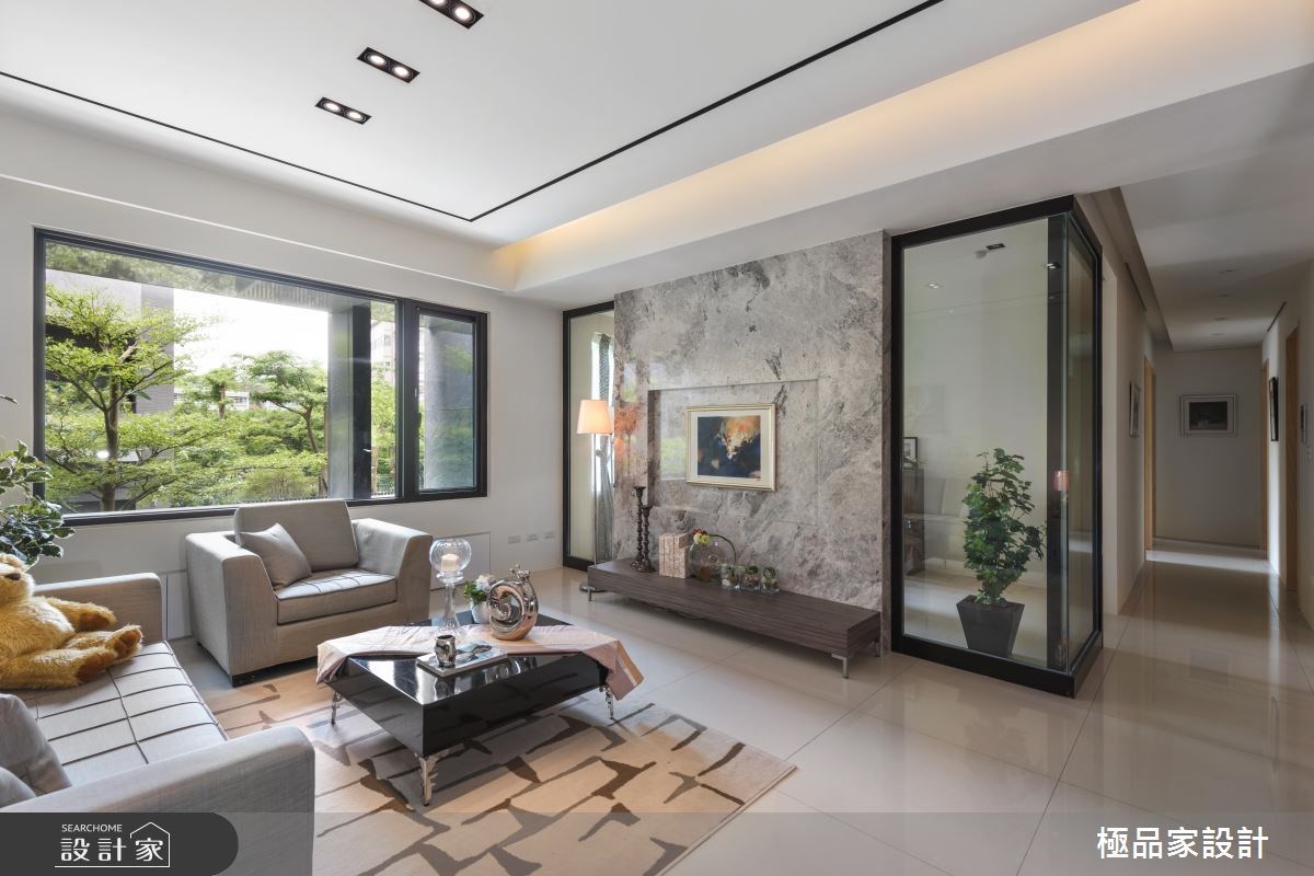40坪新成屋(5年以下)＿現代風客廳案例圖片＿極品家設計＿極品家_17之2