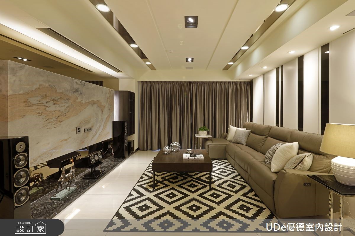 60坪新成屋(5年以下)＿混搭風客廳案例圖片＿優德室內設計 X 日金空間設計＿日金_01之3