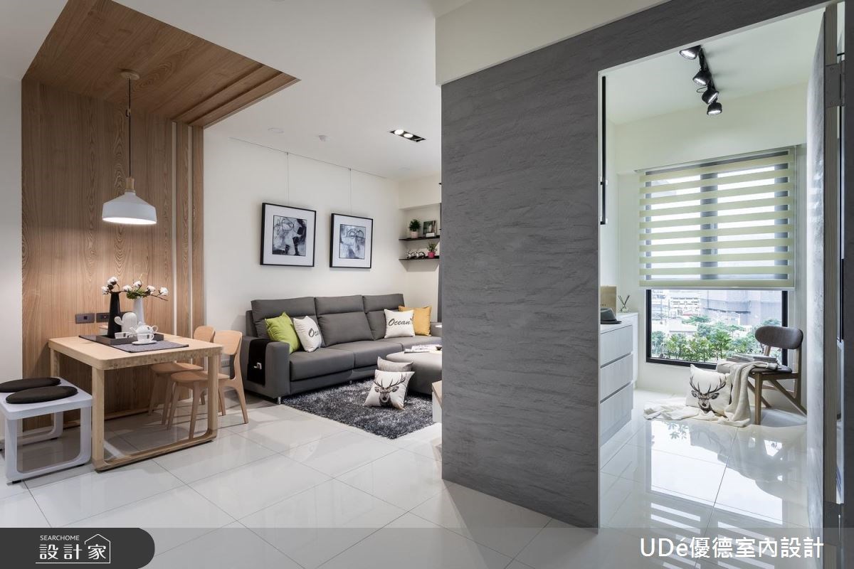 20坪新成屋(5年以下)＿北歐風客廳餐廳更衣間案例圖片＿優德室內設計 X 日金空間設計＿日金_享日光【Enjoy the sunshine】之11