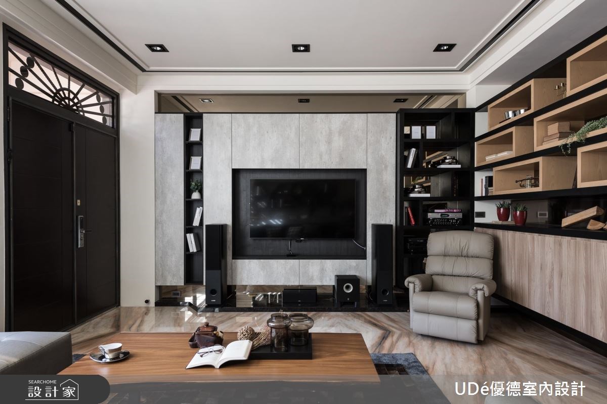 70坪新成屋(5年以下)＿混搭風客廳案例圖片＿優德室內設計 X 日金空間設計＿優德_謙華【Gorgeous Humility】之2