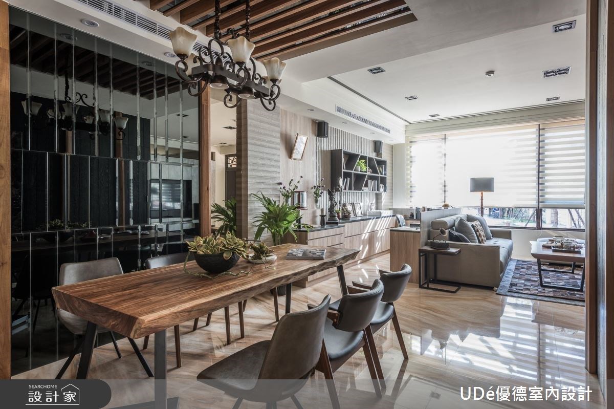 70坪新成屋(5年以下)＿混搭風客廳餐廳書房工作區案例圖片＿優德室內設計 X 日金空間設計＿優德_謙華【Gorgeous Humility】之10