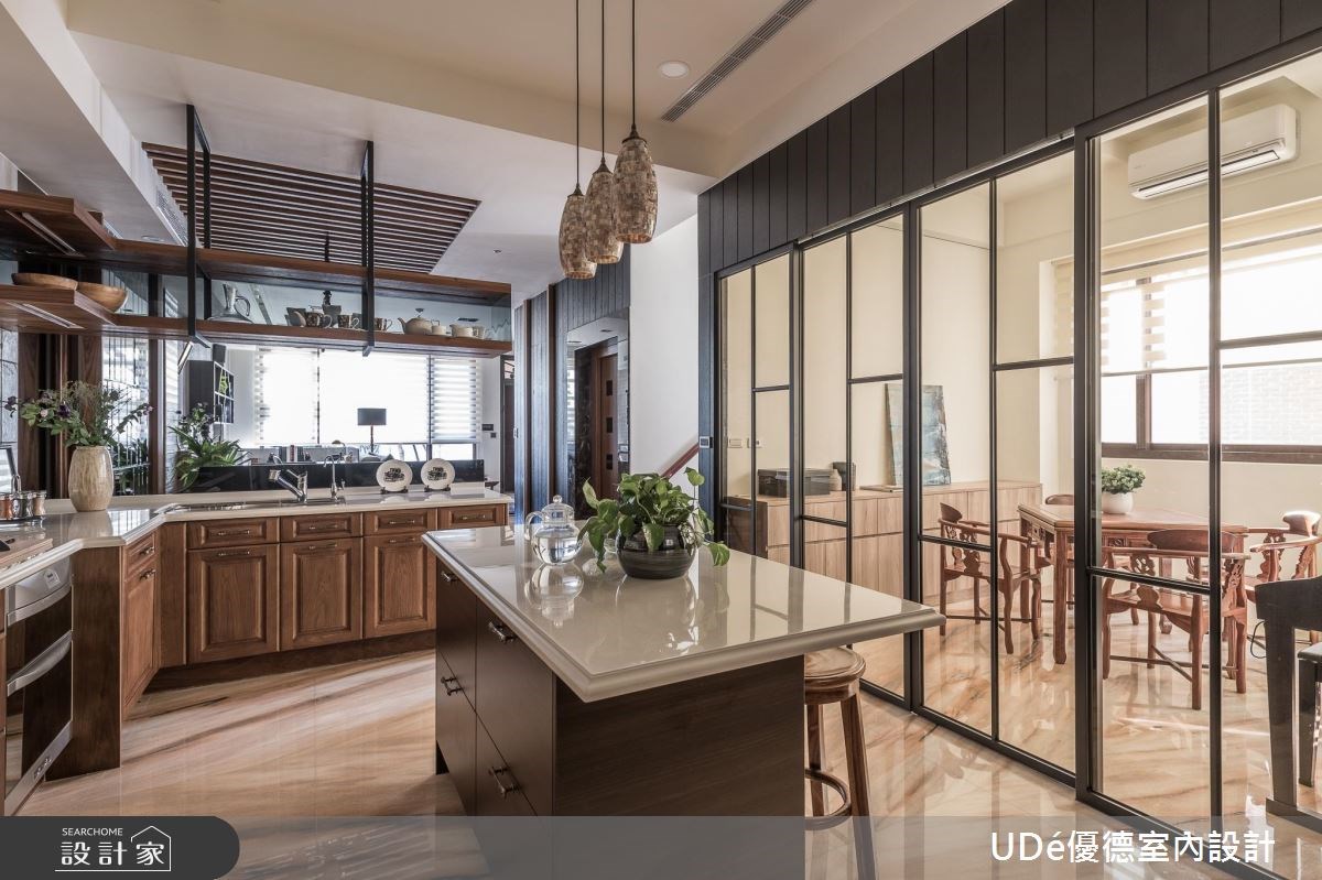 70坪新成屋(5年以下)＿混搭風廚房吧檯案例圖片＿優德室內設計 X 日金空間設計＿優德_謙華【Gorgeous Humility】之13