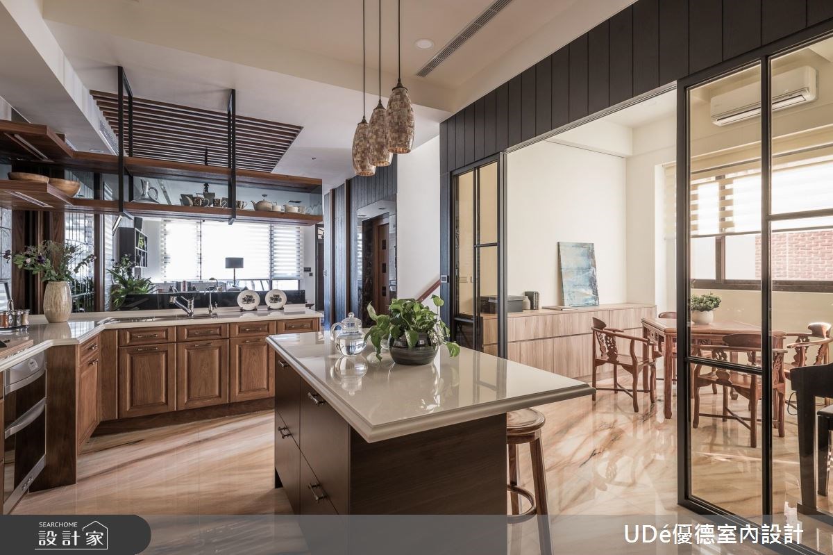70坪新成屋(5年以下)＿混搭風廚房吧檯案例圖片＿優德室內設計 X 日金空間設計＿優德_謙華【Gorgeous Humility】之14