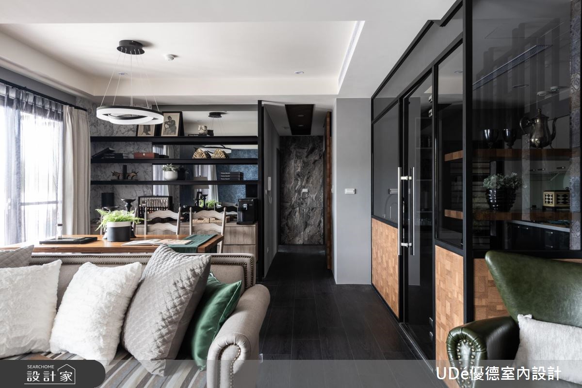 40坪新成屋(5年以下)＿混搭風客廳餐廳工作區案例圖片＿優德室內設計 X 日金空間設計＿優德_純華【Simple but elegant】之11