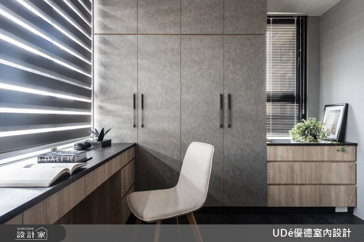 40坪新成屋(5年以下)＿混搭風臥室書房工作區案例圖片＿優德室內設計 X 日金空間設計＿優德_純華【Simple but elegant】之24
