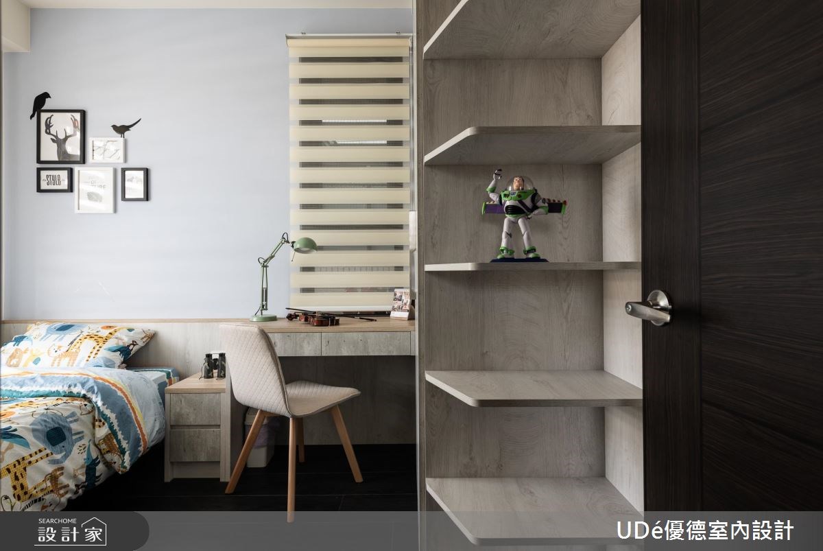 40坪新成屋(5年以下)＿混搭風書房兒童房兒童房案例圖片＿優德室內設計 X 日金空間設計＿優德_純華【Simple but elegant】之25