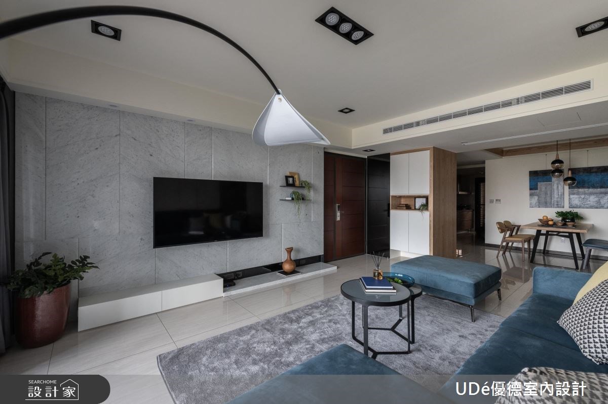 35坪新成屋(5年以下)＿混搭風客廳餐廳案例圖片＿優德室內設計 X 日金空間設計＿優德_樸實．無華【Conflict】之5