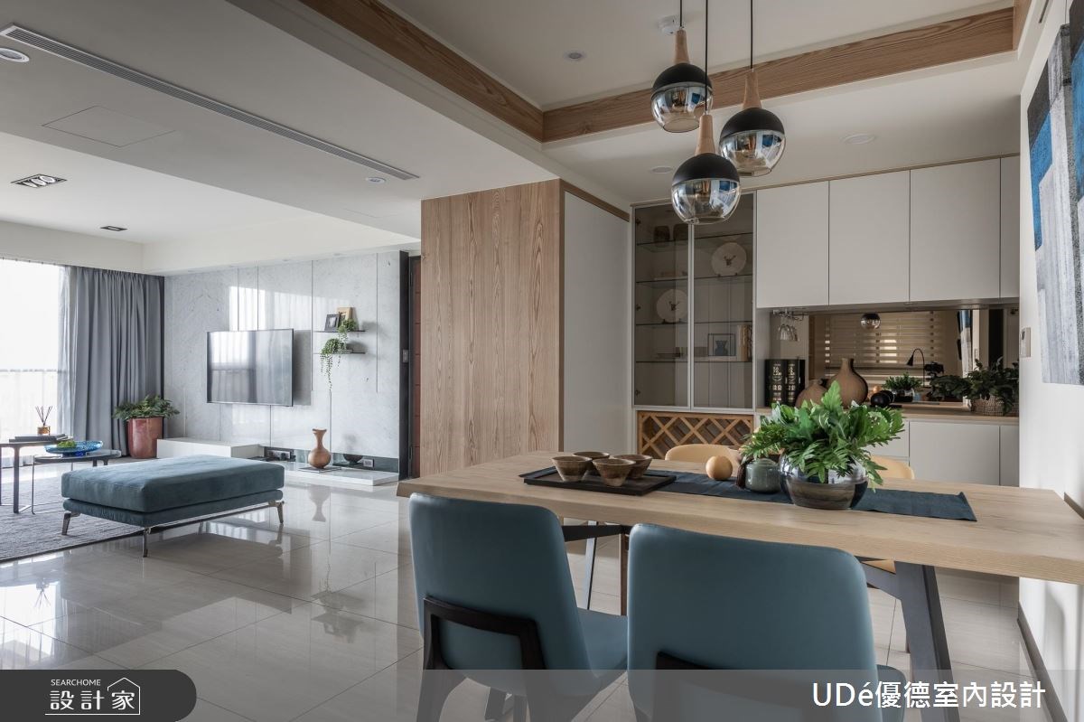 35坪新成屋(5年以下)＿混搭風客廳餐廳案例圖片＿優德室內設計 X 日金空間設計＿優德_樸實．無華【Conflict】之16