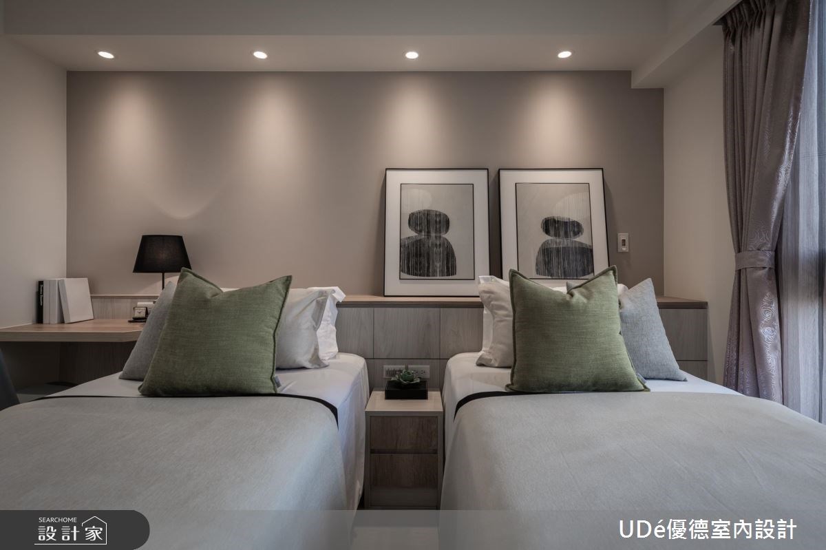 35坪新成屋(5年以下)＿混搭風臥室案例圖片＿優德室內設計 X 日金空間設計＿優德_樸實．無華【Conflict】之21