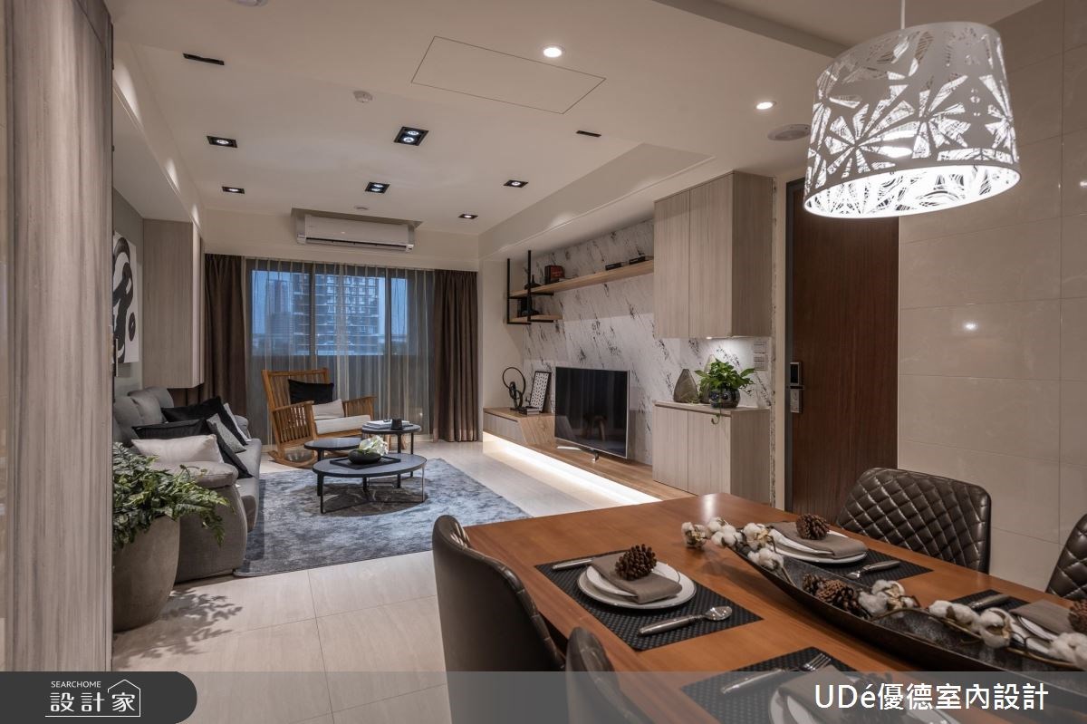 30坪新成屋(5年以下)＿混搭風客廳案例圖片＿優德室內設計 X 日金空間設計＿優德_禪【 MEDITATION】之3