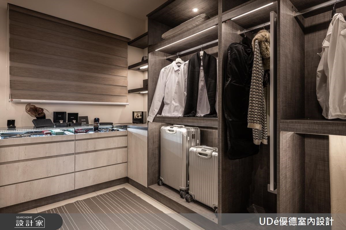 30坪新成屋(5年以下)＿現代風更衣間案例圖片＿優德室內設計 X 日金空間設計＿日金_純粹【Purely】之15