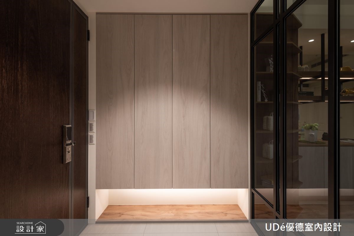 40坪新成屋(5年以下)＿混搭風玄關案例圖片＿優德室內設計 X 日金空間設計＿優德_淳．睦【HONEST & HARMONY】之1