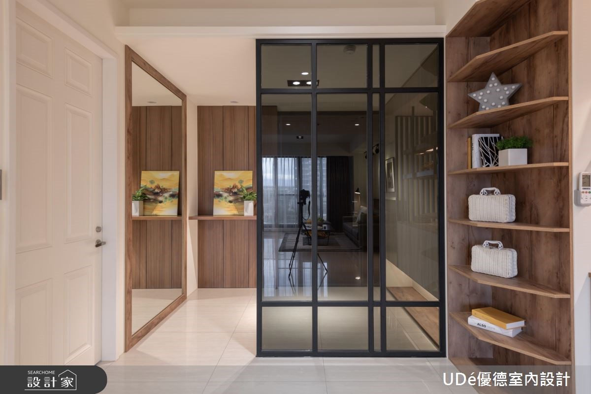 40坪新成屋(5年以下)＿混搭風玄關案例圖片＿優德室內設計 X 日金空間設計＿優德_淳．睦【HONEST & HARMONY】之2