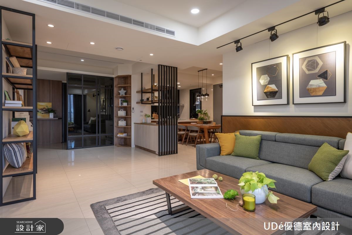 40坪新成屋(5年以下)＿混搭風客廳案例圖片＿優德室內設計 X 日金空間設計＿優德_淳．睦【HONEST & HARMONY】之5