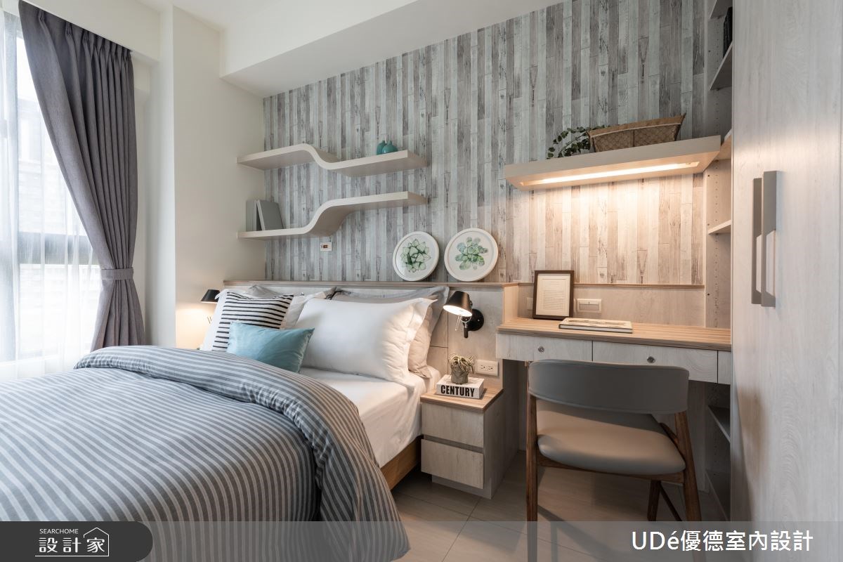 40坪新成屋(5年以下)＿混搭風臥室案例圖片＿優德室內設計 X 日金空間設計＿優德_淳．睦【HONEST & HARMONY】之12
