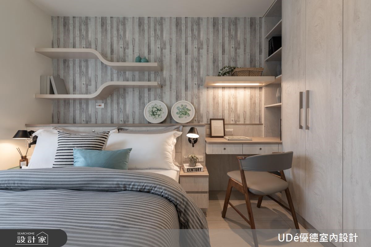 40坪新成屋(5年以下)＿混搭風臥室案例圖片＿優德室內設計 X 日金空間設計＿優德_淳．睦【HONEST & HARMONY】之13