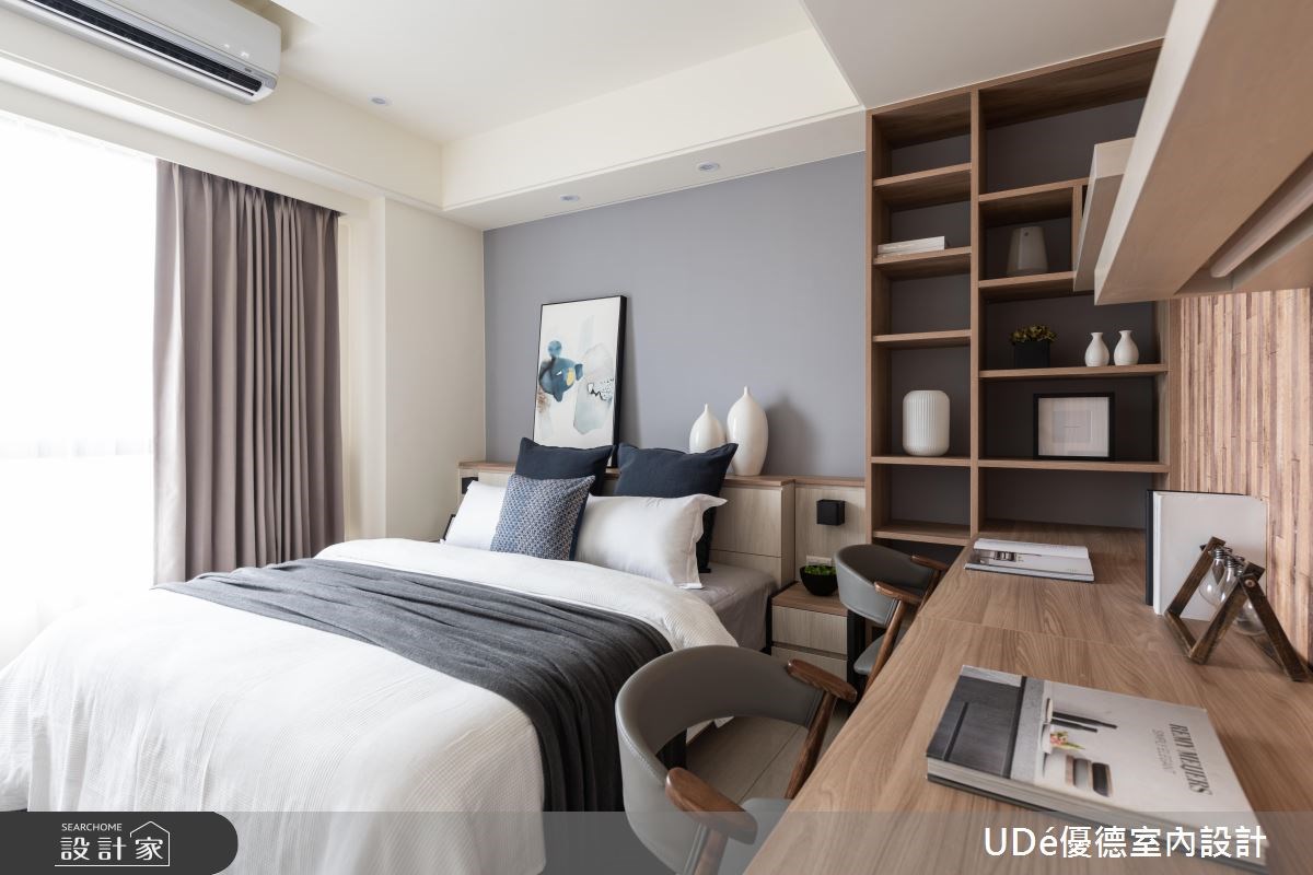 40坪新成屋(5年以下)＿混搭風臥室案例圖片＿優德室內設計 X 日金空間設計＿優德_淳．睦【HONEST & HARMONY】之15