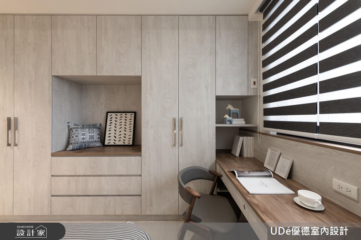 40坪新成屋(5年以下)＿混搭風臥室案例圖片＿優德室內設計 X 日金空間設計＿優德_淳．睦【HONEST & HARMONY】之19