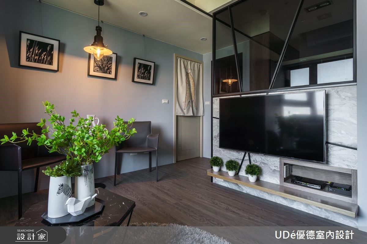 20坪新成屋(5年以下)＿工業風客廳案例圖片＿優德室內設計 X 日金空間設計＿日金_墨寓【Inkwell Residence】之10