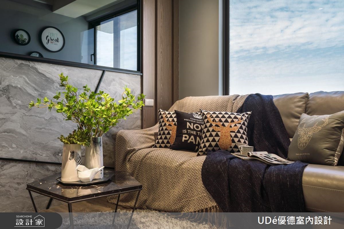 20坪新成屋(5年以下)＿工業風客廳案例圖片＿優德室內設計 X 日金空間設計＿日金_墨寓【Inkwell Residence】之6