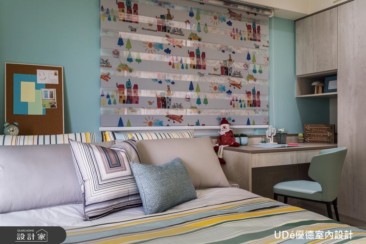 45坪中古屋(5~15年)＿混搭風臥室案例圖片＿優德室內設計 X 日金空間設計＿優德_無隘悅居【Blue castle in the dream】之17
