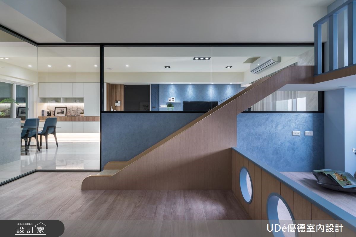 45坪中古屋(5~15年)＿混搭風兒童房兒童房案例圖片＿優德室內設計 X 日金空間設計＿優德_無隘悅居【Blue castle in the dream】之13