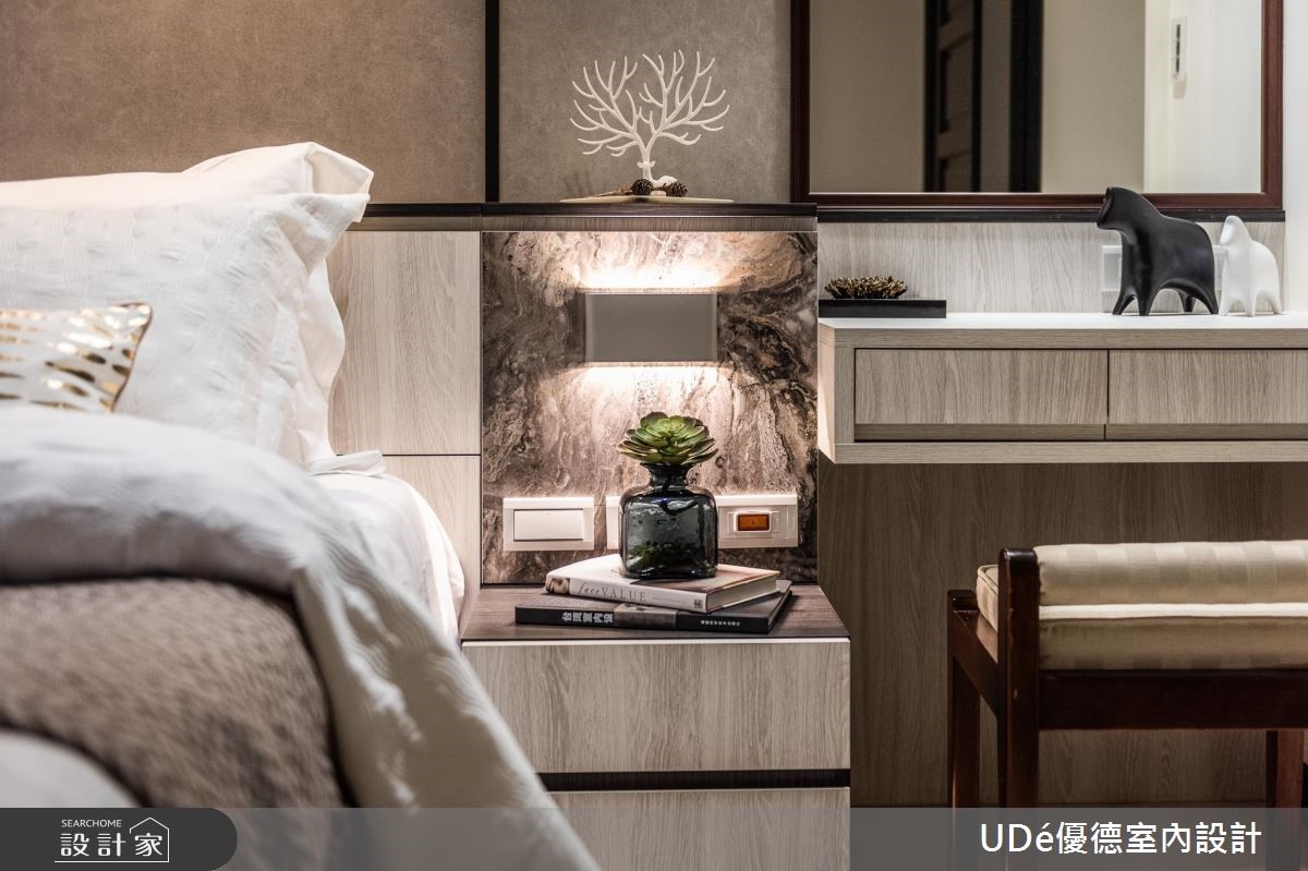 23坪新成屋(5年以下)＿混搭風臥室案例圖片＿優德室內設計 X 日金空間設計＿日金_蘊【Enriched】之13