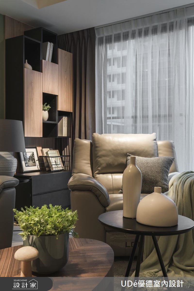 36坪新成屋(5年以下)＿現代風客廳案例圖片＿優德室內設計 X 日金空間設計＿優德_樸悅【Forest X Joy】之3