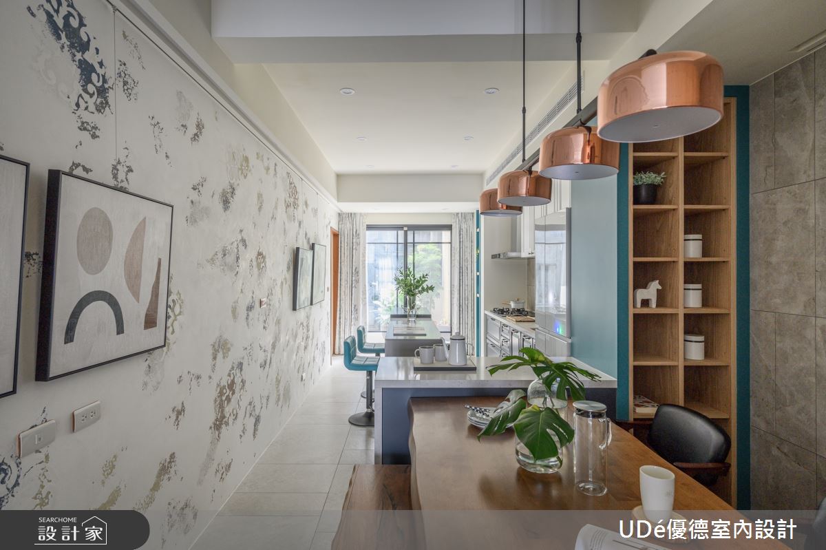 42坪老屋(31~40年)＿混搭風餐廳吧檯案例圖片＿優德室內設計 X 日金空間設計＿優德_青鳥 【Blue bird】之3
