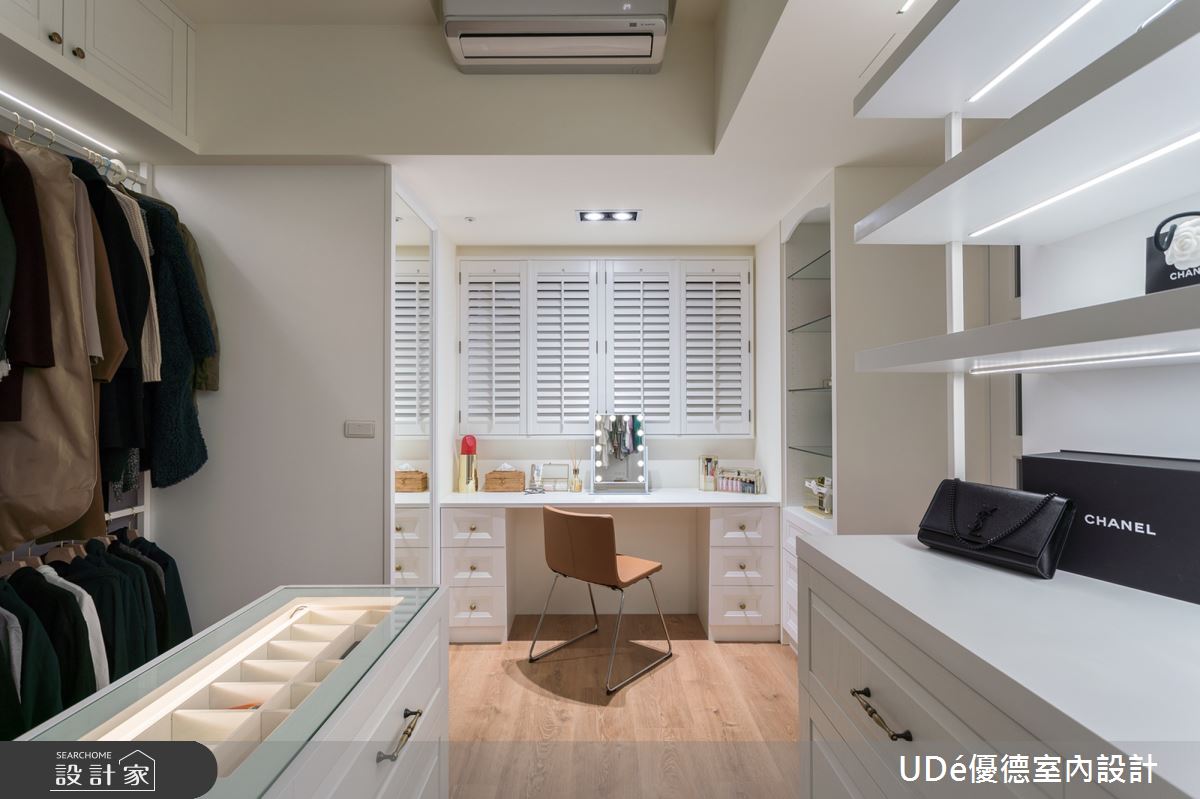45坪新成屋(5年以下)＿美式風更衣間案例圖片＿優德室內設計 X 日金空間設計＿優德_晨光【Morning light】之13