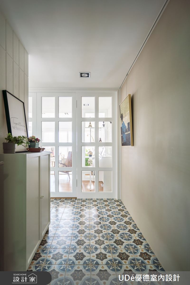 45坪新成屋(5年以下)＿美式風玄關案例圖片＿優德室內設計 X 日金空間設計＿優德_晨光【Morning light】之1