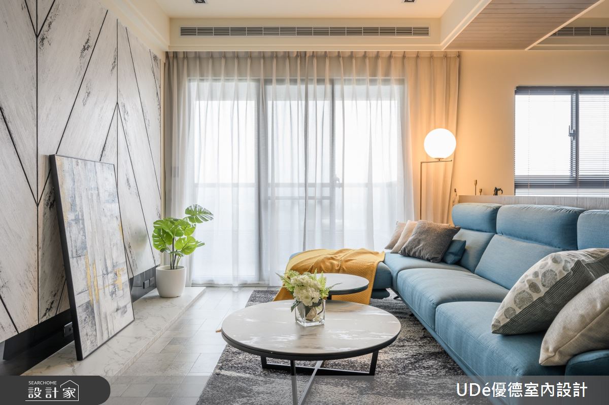 23坪新成屋(5年以下)＿混搭風客廳案例圖片＿優德室內設計 X 日金空間設計＿日金_歸樸 【Return to simplicity】之4