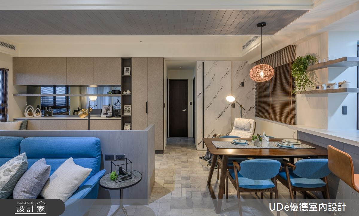 23坪新成屋(5年以下)＿混搭風客廳餐廳案例圖片＿優德室內設計 X 日金空間設計＿日金_歸樸 【Return to simplicity】之7