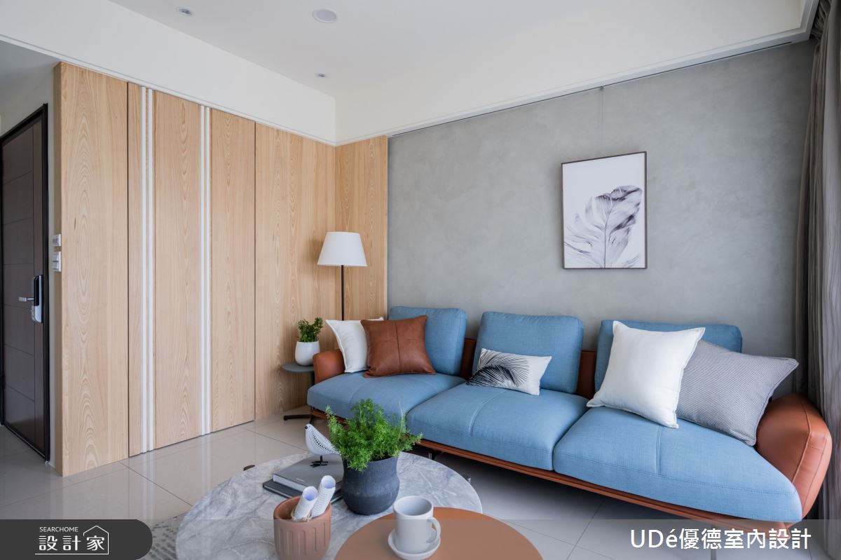 26坪新成屋(5年以下)＿混搭風客廳案例圖片＿優德室內設計 X 日金空間設計＿日金_悠‧悅 【Comfort．Delight】之2