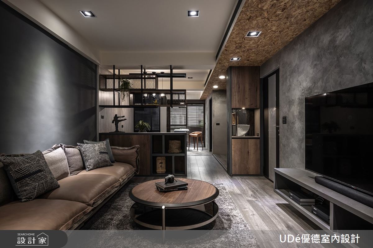 32坪老屋(31~40年)＿工業風客廳案例圖片＿優德室內設計 X 日金空間設計＿優德_城市的一隅【A corner of the city】之3