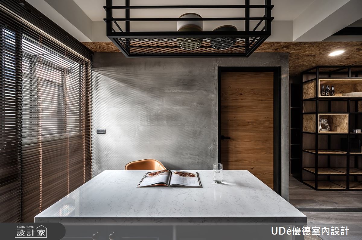 32坪老屋(31~40年)＿工業風中島案例圖片＿優德室內設計 X 日金空間設計＿優德_城市的一隅【A corner of the city】之14